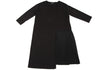 A/T ATSURO TAYAMA JAPAN. Black Pleated Switching Pullover Dress