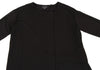 A/T ATSURO TAYAMA JAPAN. Black Pleated Switching Pullover Dress