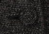 HIROKO KOSHINO  JAPAN. HIROKO BIS. Black Wool Rayon Tweed Coat