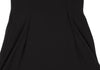 Sybilla Spain. Black Triacetate Blend Pleated Shoulder Sleeveless Dress