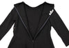 Alexander McQUEEN UK. Charcoal Color Curve Zipper Dress