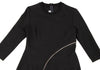 Alexander McQUEEN UK. Charcoal Color Curve Zipper Dress