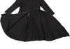 Alexander McQUEEN UK. Charcoal Color Curve Zipper Dress