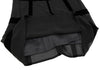 Sybilla Madrid. Black Velor Lattice Short Sleeve Dress