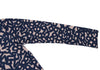 COMME des GARCONS JAPAN. Navy Color Poly Logo Abstract Drawing Top