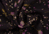 MaxMara Italy. Eggplant Color Lace Layered Floral Print Silk Skirt