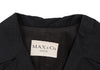 Max Mara ITALY. MAX&Co. Black Nylon Belted Half Coat