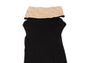 MaxMara  Italy. Black Silk/Cashmere Draped Neck Sleeveless Dress