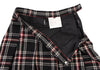 COMME des GARCONS JAPAN. TRICOT. Black Pleated Plaid Wool Skirt