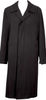 COMME des GARCONS JAPAN. Wool Stitched Black Trench Coat