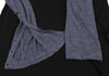 YOHJI YAMAMOTO JAPAN. Y's PINK LIMITED EDITION Bi-Color Black, Blue Raglan Knit Dress