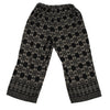 Yohji Yamamoto Japan. Y's for Living. Grey/Black Printed Lace Pattern Cotton Wide Pants