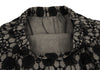 Yohji Yamamoto Japan. Y's for Living. Grey/Black Printed Lace Pattern Cotton Wide Pants