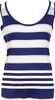 YOSHIE INABA L'EQUIPE JAPAN. NEW. NWOT. Grey, Blue Stripe Tank Top