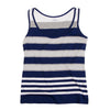 YOSHIE INABA L'EQUIPE JAPAN. NEW. NWOT. Grey, Blue Stripe Tank Top
