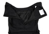 MaxMara  Italy. SPORTMAX. Black Belted Poly Sleeveless Dress