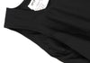 MaxMara  Italy. SPORTMAX. Black Belted Poly Sleeveless Dress