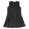 HIROKO KOSHINO HIROKO BIS JAPAN. Black Synthetic Suede Switching Zip Tunic/Mini Dress
