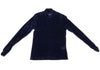 HIROKO KOSHINO  HIROKO BIS JAPAN. eSSeNtieL Gather Cuffs Blue Velor Shirt