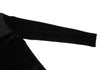 HIROKO KOSHINO HIROKO BIS eSSeNtieL Black Mesh Switching Velor T Shirt