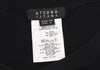A/T ATSURO TAYAMA JAPAN. Black Frill Tuck Knit Dress