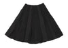 SONIA RYKIEL PARIS. Black Triacetate Blend Pintuck Switching Skirt