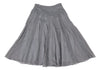 Sybilla,Jocomomola MADRID. Grey Cotton Lace Flare Skirt