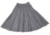 Sybilla,Jocomomola MADRID. Grey Cotton Lace Flare Skirt