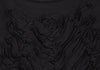 HIROKO KOSHINO  HIROKO BIS JAPAN. Black Mesh Front Crepe Design Shirt