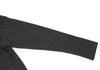 HIROKO KOSHINO  HIROKO BIS JAPAN. Charcoal Color Wool Blended Switching Knit Sweater