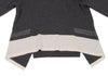 HIROKO KOSHINO  HIROKO BIS JAPAN. Charcoal Color Wool Blended Switching Knit Sweater