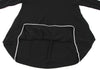 YOHJI YAMAMOTO JAPAN. Y's Black Wool Blend Sleeve Lining Dot Knit Dress