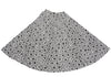 COMME des GARCON JAPAN. ROBE DE CHAMBRE. White, Black Cotton Floral Velour Skirt