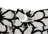 COMME des GARCON JAPAN. ROBE DE CHAMBRE. White, Black Cotton Floral Velour Skirt