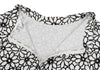 COMME des GARCON JAPAN. ROBE DE CHAMBRE. White, Black Cotton Floral Velour Skirt