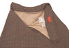 Vivienne Westwood UK. Red Label Brown Cotton Checker Frill Skirt