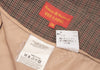 Vivienne Westwood UK. Red Label Brown Cotton Checker Frill Skirt