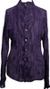 ISSEY MIYAKE JAPAN. FETE  Eggplant Color Reversible Pleated Blouse