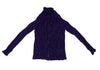 ISSEY MIYAKE JAPAN. FETE  Eggplant Color Reversible Pleated Blouse