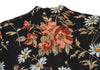A/T ATSURO TAYAMA JAPAN. Black, Multi-Color Floral Printed Semi-Sheer Long Sleeve Tunic/Shirt Dress