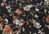 A/T ATSURO TAYAMA JAPAN. Black, Multi-Color Floral Printed Semi-Sheer Long Sleeve Tunic/Shirt Dress