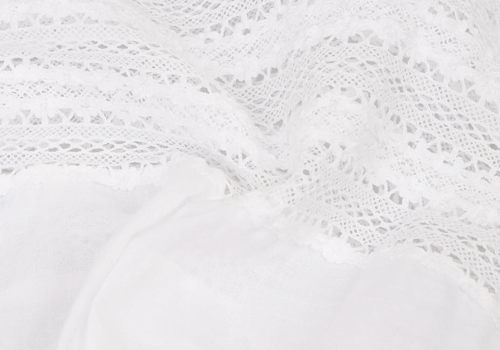 45rpm  45R JAPAN. White Lace Switching Cotton Camisole Top