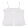 45rpm  45R JAPAN. White Lace Switching Cotton Camisole Top