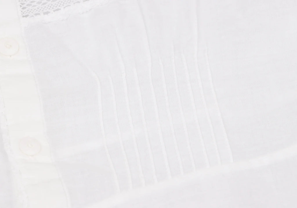 45rpm  45R JAPAN. White Lace Switching Cotton Camisole Top