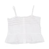 45rpm  45R JAPAN. White Lace Switching Cotton Camisole Top