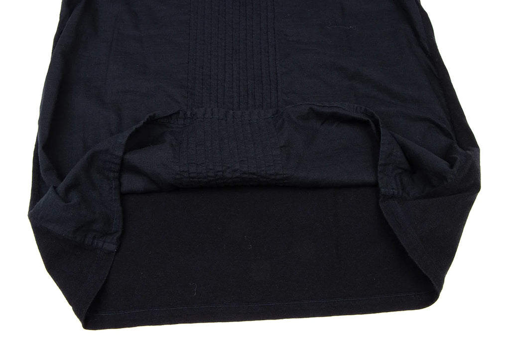 45rpm 45R JAPAN. Navy Front Tuck Sleeveless Shirt Navy