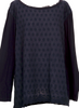 45rpm 45R JAPAN. Navy Color Front Lace Switching Shirt