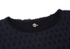 45rpm 45R JAPAN. Navy Color Front Lace Switching Shirt