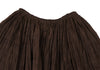 45RPM JAPAN. 45r. Brown Cotton Gather Skirt