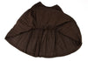 45RPM JAPAN. 45r. Brown Cotton Gather Skirt